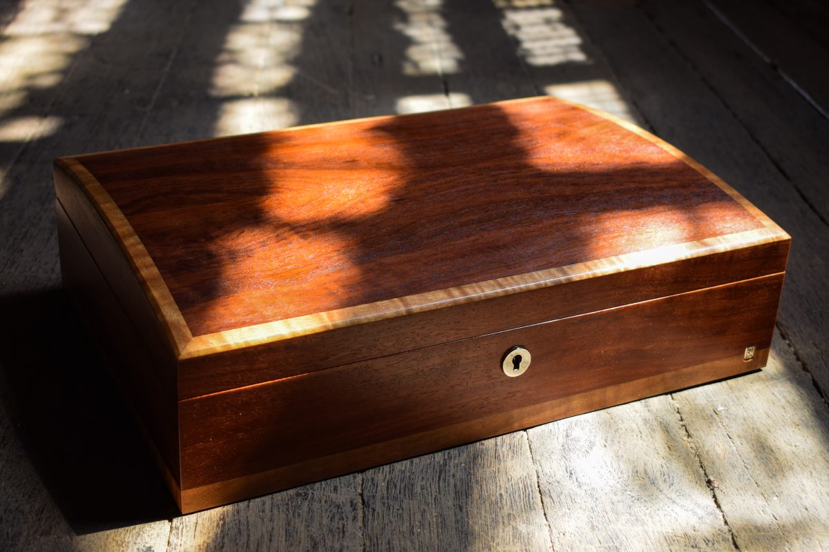 Luxury retail timber jewellery chest western australia